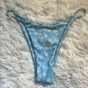 Ditsy Floral Blue Bikini Bottom